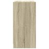 vidaXL Sideskap med glassd&oslash;rer sonoma eik 68x37x75,5 cm