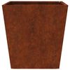 vidaXL Hageplanter 2 stk 40x40x40 cm oksidert st&aring;l