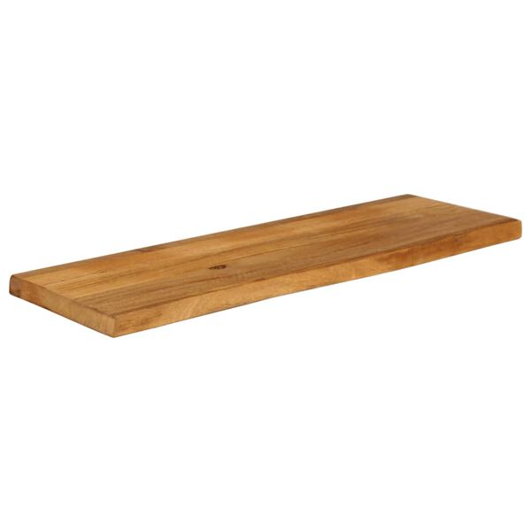vidaXL Bordplate 110x40x2,5 cm naturlig kant heltre mango