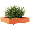 vidaXL Plantekasse voksbrun 110x110x26,5 cm heltre furu
