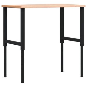 vidaXL Arbeidsbenk 100x60x(71,5-98) cm heltre b&oslash;k rektangul&aelig;r