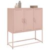 vidaXL Highboard rosa 100,5x39x107 cm st&aring;l
