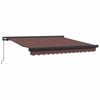 vidaXL Manuell uttrekkbar markise brun 300x250 cm