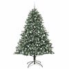 vidaXL Kunstig juletre med 300 LED gr&oslash;nn 210 cm PVC og plast og st&aring;l