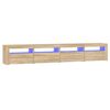 vidaXL TV-benk med LED-lys sonoma eik 240x35x40 cm