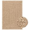 vidaXL Teppe ZIZUR 160x230 cm jute-utseende innend&oslash;rs og utend&oslash;rs