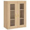 vidaXL Highboard sonoma eik 69,5x34x180 cm konstruert tre