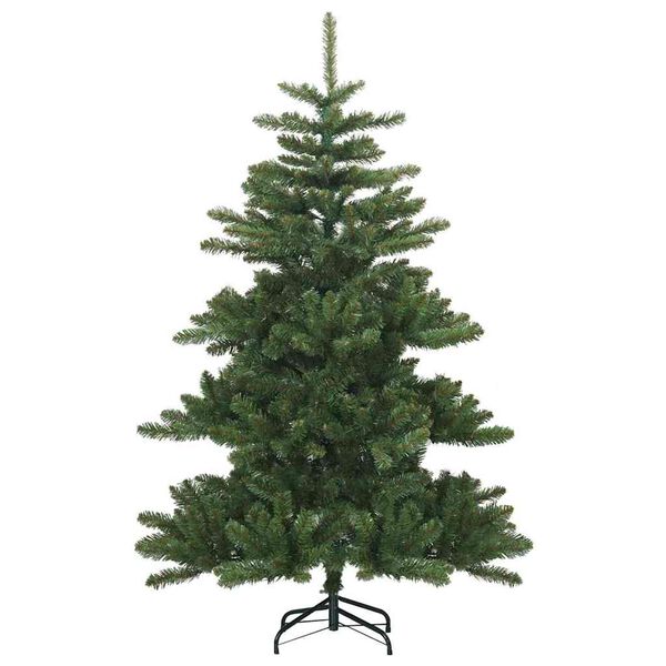 vidaXL Kunstig sammensatt juletre med 150 LED gr&oslash;nn 150 cm PVC og st&aring;l