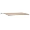 vidaXL Uttrekkbar markise Beige 600 &times; 300 cm Stoff og Aluminium
