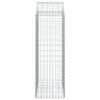 vidaXL Gabionkurv buet 100x50x140/160 cm galvanisert jern