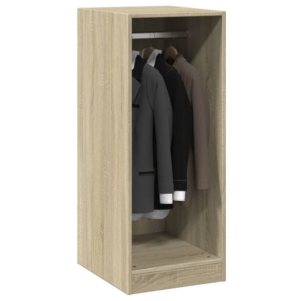 vidaXL Garderobe sonoma eik 48x41x102 cm konstruert tre