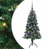 vidaXL Hjørne Kunstig Jul Tre med 150 LED grønn 120 cm PVC og metall