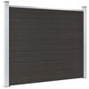 vidaXL Gjerdepanel WPC 180x146 cm svart