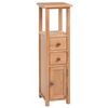 vidaXL Hj&oslash;rneskap 26x26x94 cm heltre eik