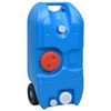 vidaXL Vanntank med hjul for camping 40 L bl&aring;