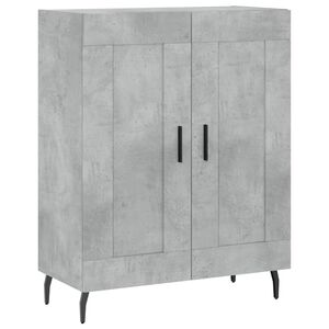 vidaXL Skjenk betonggr&aring; 69,5x34x90 cm konstruert tre