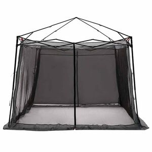 vidaXL Innertelt med tak Gr&aring; og Oransje 303 x 303 x 196 cm taft