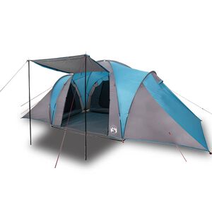 vidaXL Kuppeltelt for camping 6 personer bl&aring; vanntett