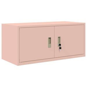 vidaXL Oppbevaringsskap Rosa 90 x 40 x 40 cm St&aring;l
