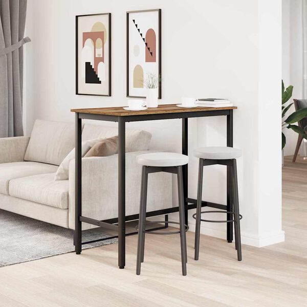 vidaXL bord Gammelt tre 100 x 50 x 90,5 cm Konstruksjonsvirke og st&aring;l