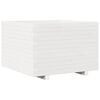vidaXL Plantekasse hvit 70x70x49,5 cm heltre furu