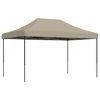 vidaXL Sammenleggbart partytelt pop-up gr&aring;brun 440x292x315 cm