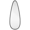 vidaXL Veggspeil svart 40x15 cm