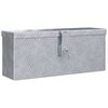 vidaXL Aluminiumsboks 48,5x14x20 cm s&oslash;lv