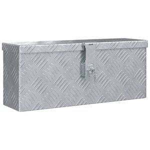 vidaXL Aluminiumsboks 48,5x14x20 cm s&oslash;lv