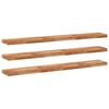 vidaXL Flytende hyller 3 stk 140x20x4 cm oljebehandlet heltre akasie