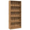 vidaXL Bokhylle artisan eik 80x24x176 cm konstruert tre