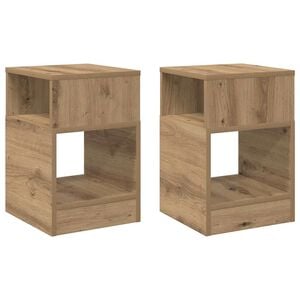 vidaXL Avlastningsbord 2 stk. Artisan Eik 30,5 x 30 x 45 cm