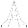 vidaXL LED juletre EKENAS 182 cm 112 LED-lys Flerfarget St&aring;l