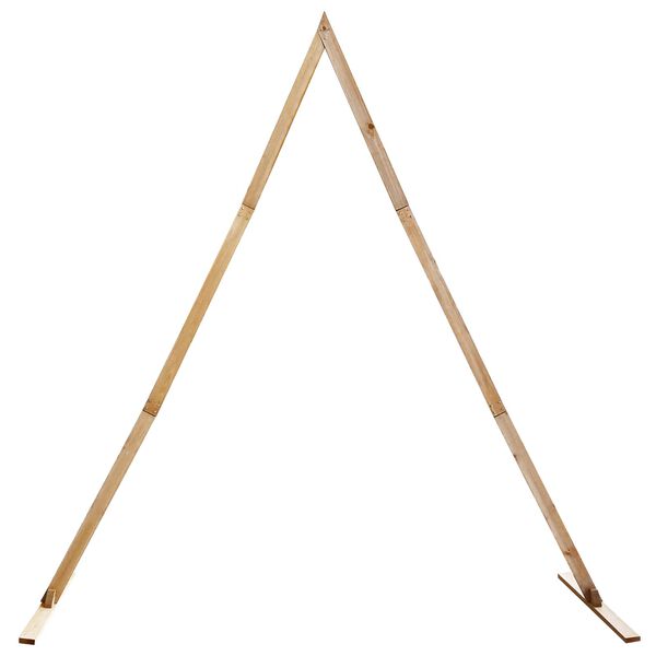 vidaXL Bryllupsbue Lys Brun 202 x 95 x 254 cm Massiv furu