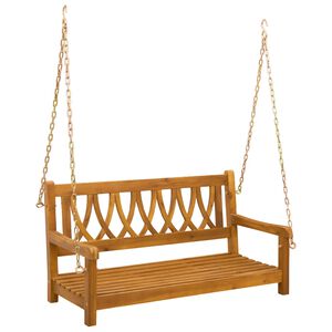 vidaXL Hengek&oslash;ye Benk 2 -Seater 110 x 56 x 58 cm Solid akasietre