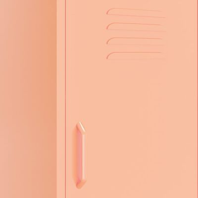vidaXL Oppbevaringsskap rosa 42,5x35x101,5 cm stål