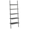 vidaXL Stigehyller 5 etasjer svart 64x34x185,5 cm