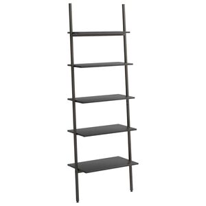vidaXL Stigehyller 5 etasjer svart 64x34x185,5 cm