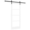 vidaXL Skyved&oslash;r ORKDAL Hvit og svart 83 x 202 cm