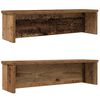 vidaXL Kj&oslash;kkenstativ stablebare 2 stk gammelt tre 50x15x16 cm