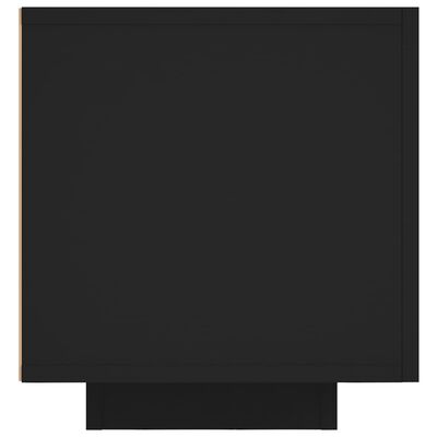 vidaXL TV-benk med LED-lys svart 160x35x40 cm