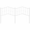 vidaXL Utskiftbar sengegavl i metall hvit 160 cm