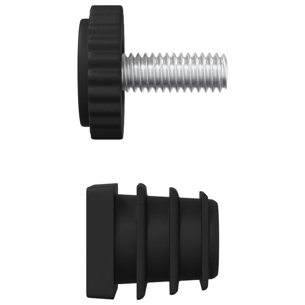 vidaXL M&oslash;bel-Justerer Justerbar 1895 pcs Svart PP