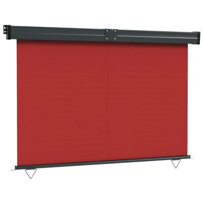 vidaXL Sidemarkise for balkong 160x250 cm rød