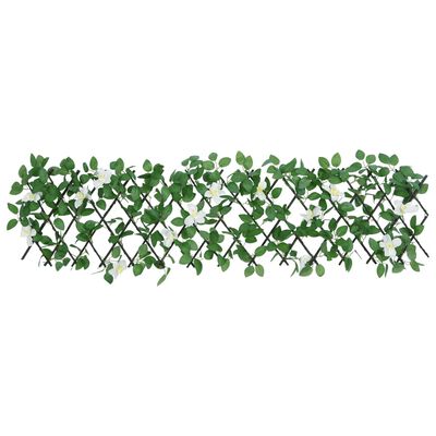 vidaXL Utvidbart espalier med kunstig eføy grønn 180x30 cm