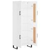 vidaXL Highboard hvit 69,5x34x180 cm konstruert tre