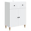 vidaXL Serviesskap Hvit 66 x 34,5 x 90 cm Konstruert tre