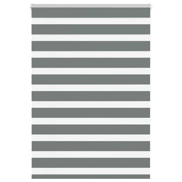 vidaXL Sebragardin m&oslash;rkegr&aring; 105x150 cm stoff bredde 100,9 cm polyester