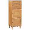 vidaXL H&oslash;yskap Lysebrun 40 x 33 x 110 cm heltre mango