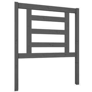 vidaXL Sengegavl gr&aring; 81x4x100 cm heltre furu